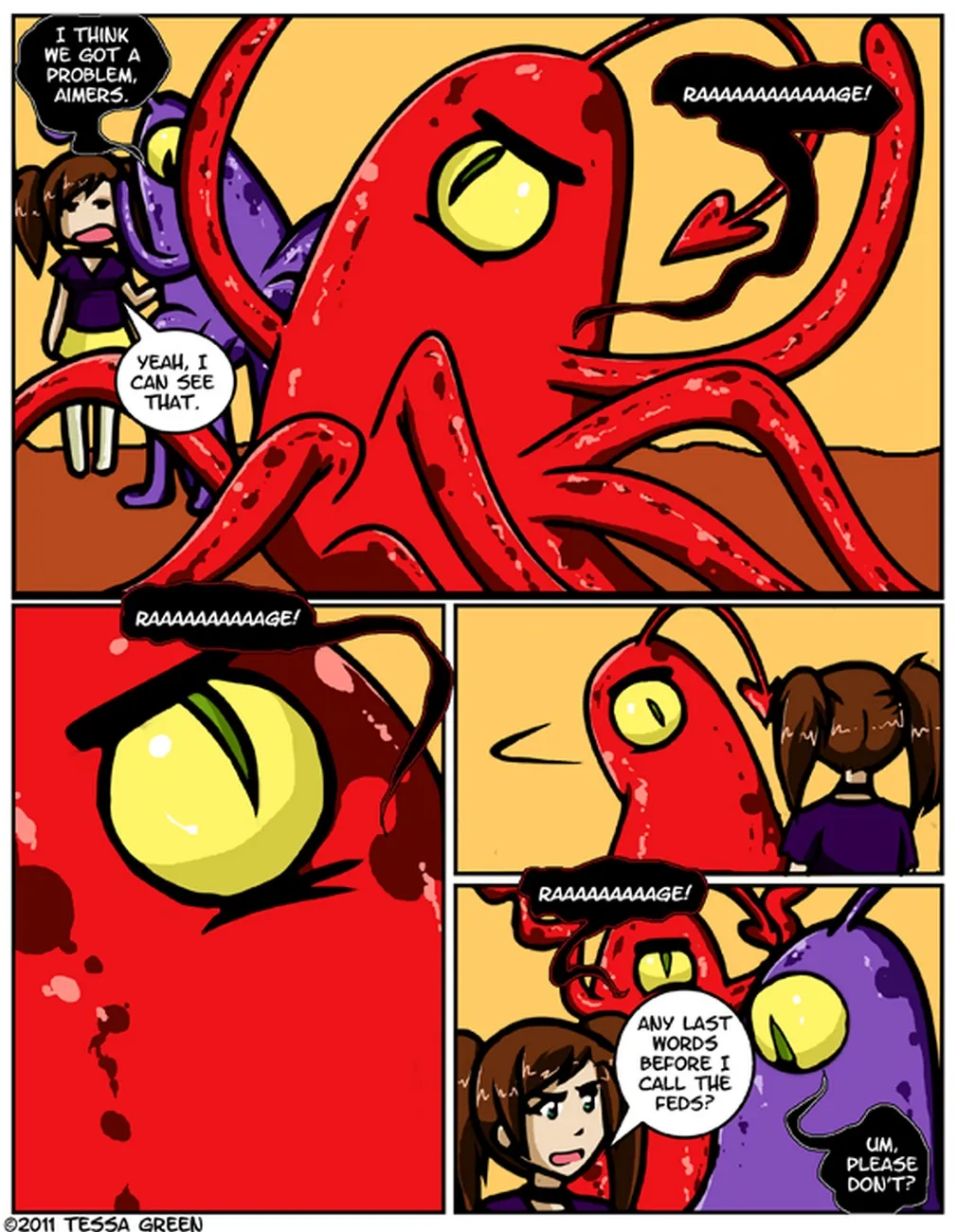 Tentacle Monster Date 4: Multiple Tentacle Fun! - Page 9
