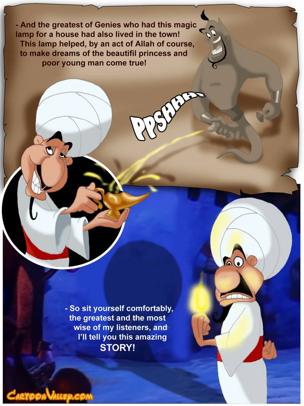 Aladdin's Harem Adventure: An XXX Parody - Page 3