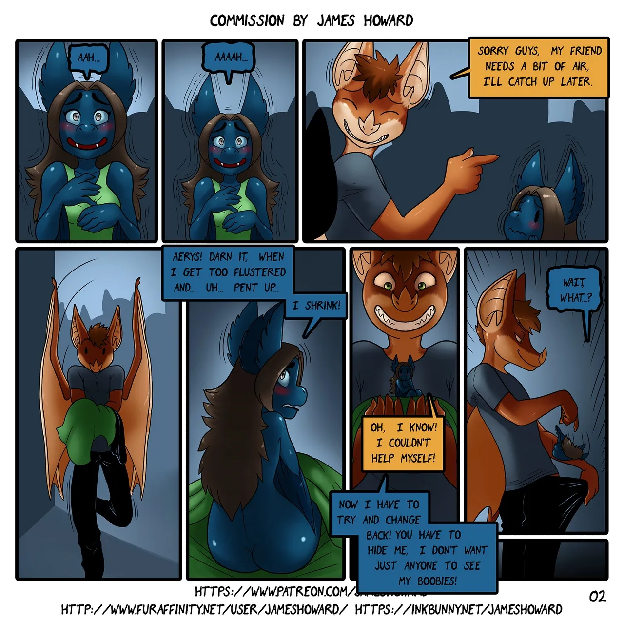Busty Neighbor: A Tight Fit! - Page 2