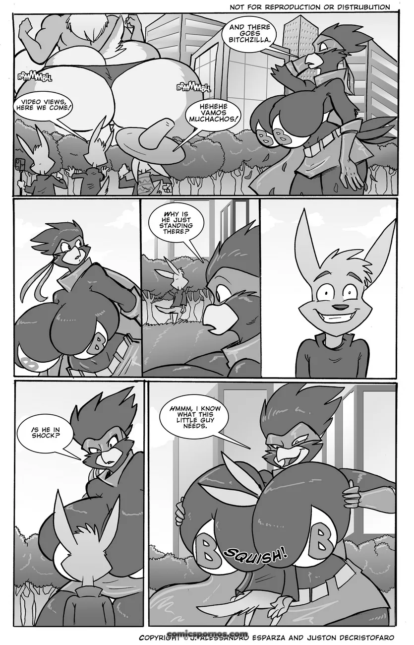 Giant Wolf Girl Rampage! 50ft Monster Comic - Page 23