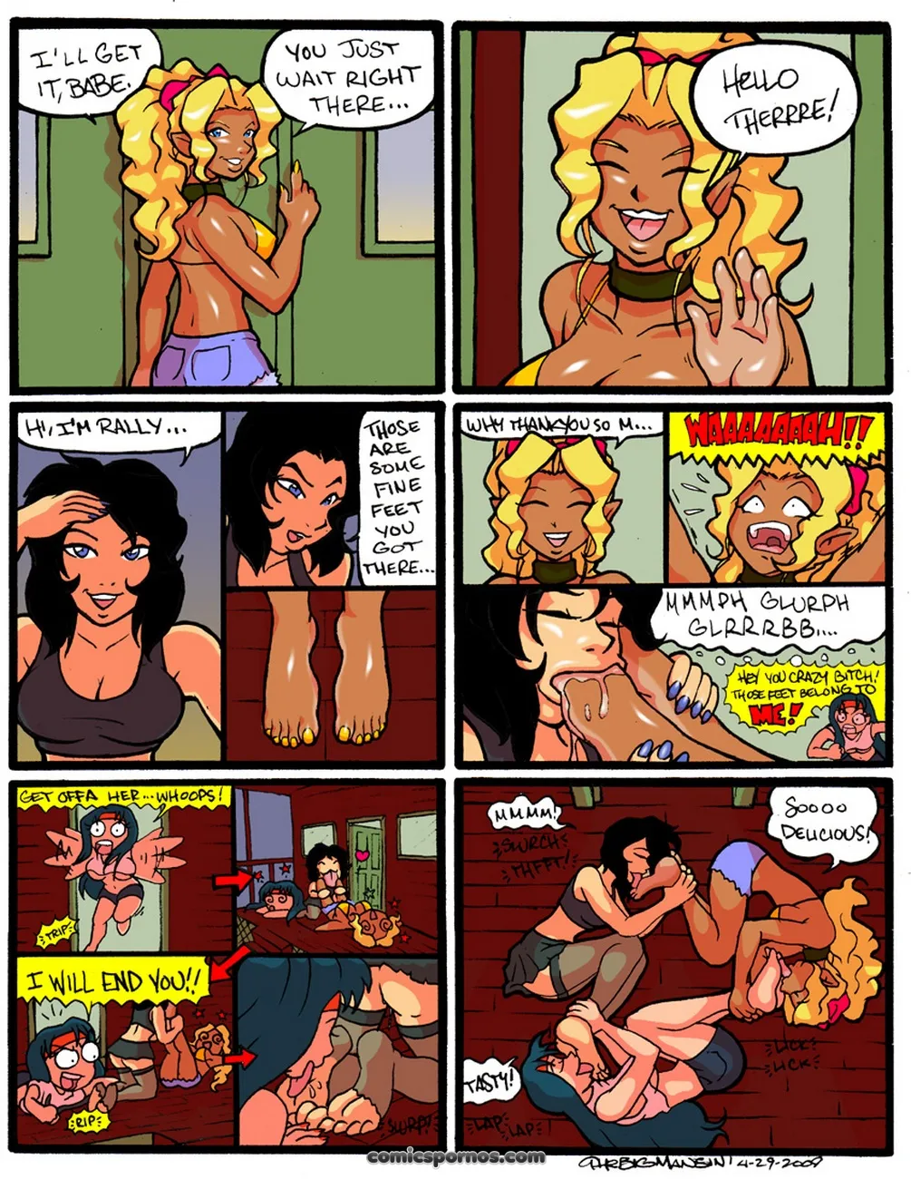 Mihoshi & Kiyone's Steamy Soccer Showdown - Page 4