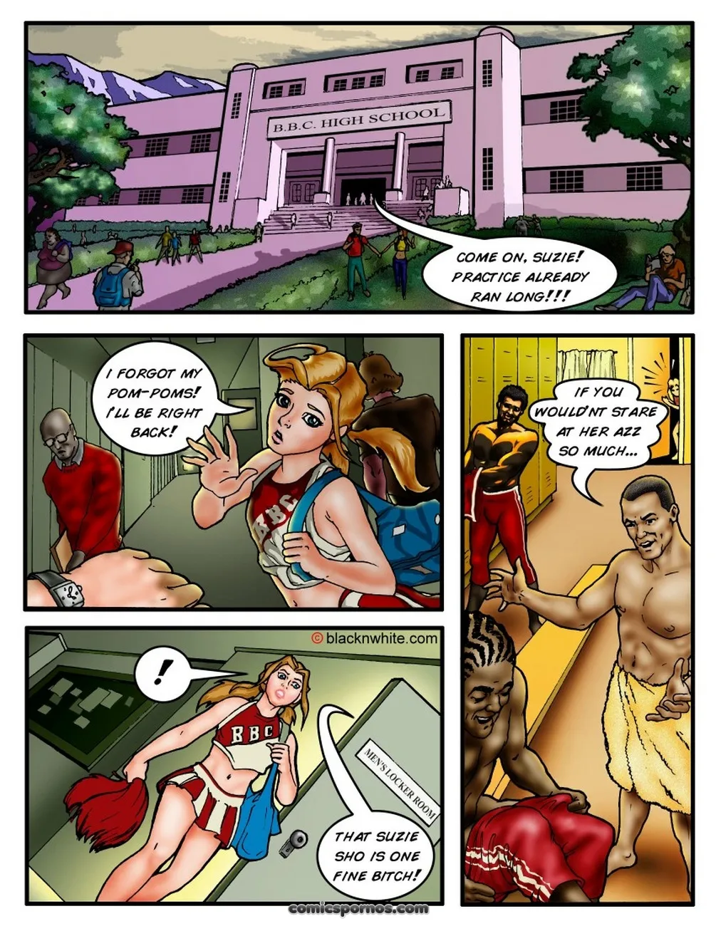 Cheerleader's Big Secret: Bbc High - Page 2