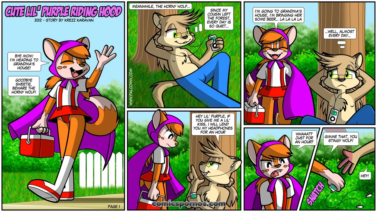 Purple Riding Hood: A Sexy Fairy Tale - Page 1