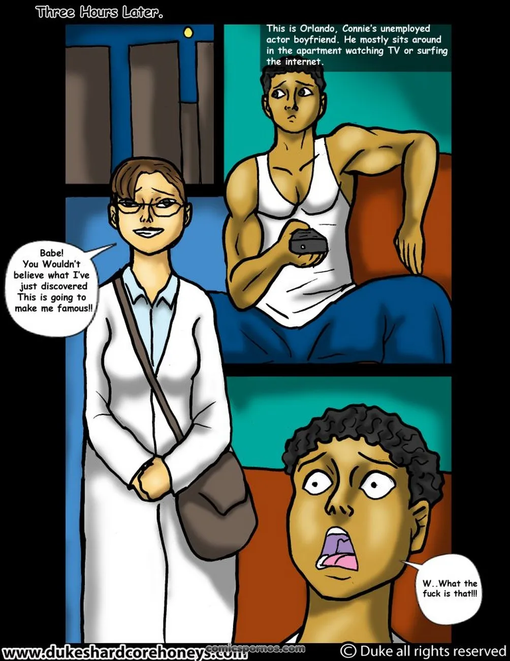 Plum's Close Encounter: Sci-Fi Erotic Comic #1 - Page 3