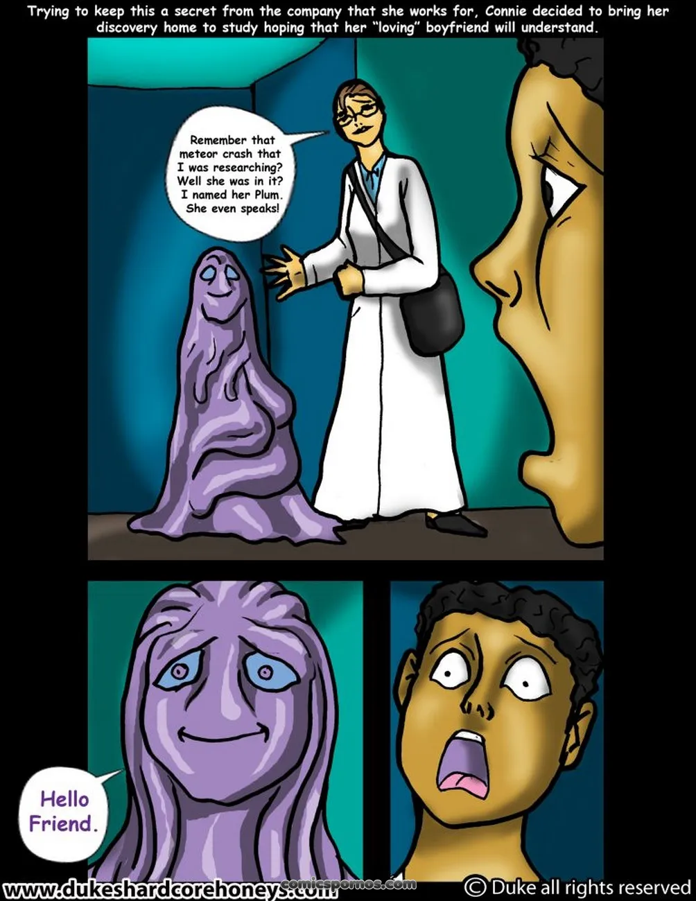Plum's Close Encounter: Sci-Fi Erotic Comic #1 - Page 4