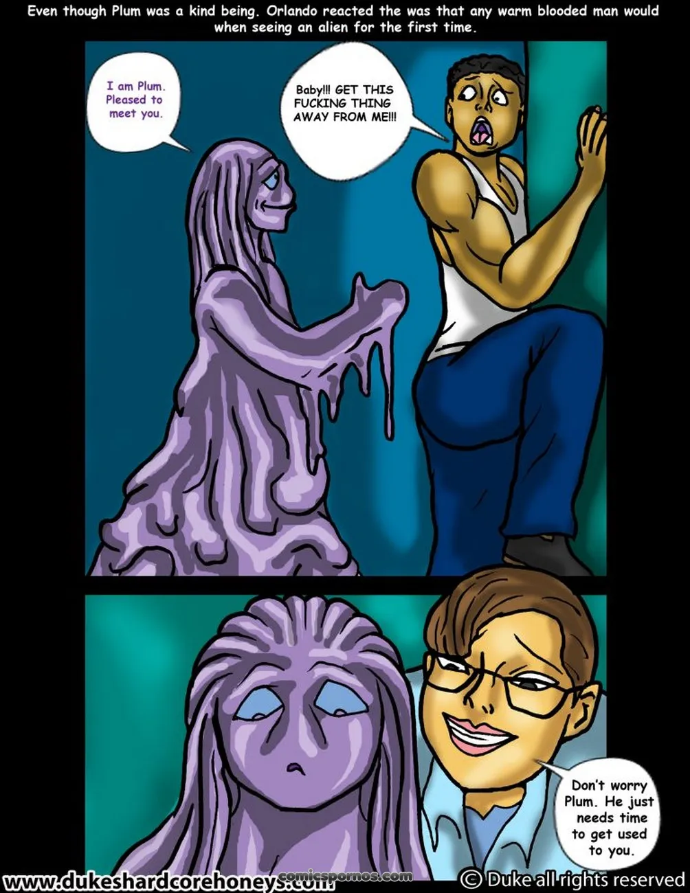 Plum's Close Encounter: Sci-Fi Erotic Comic #1 - Page 5