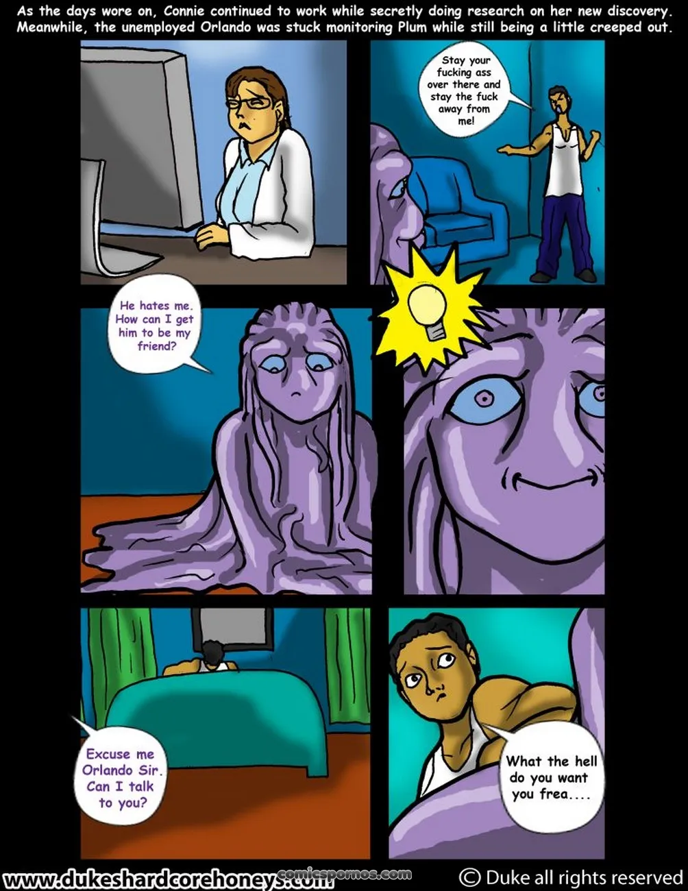 Plum's Close Encounter: Sci-Fi Erotic Comic #1 - Page 6