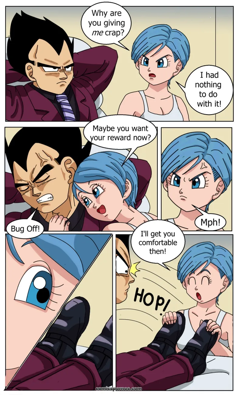 Bulma's Foot Fetish: Vegeta's Saiyan Soles - Page 2