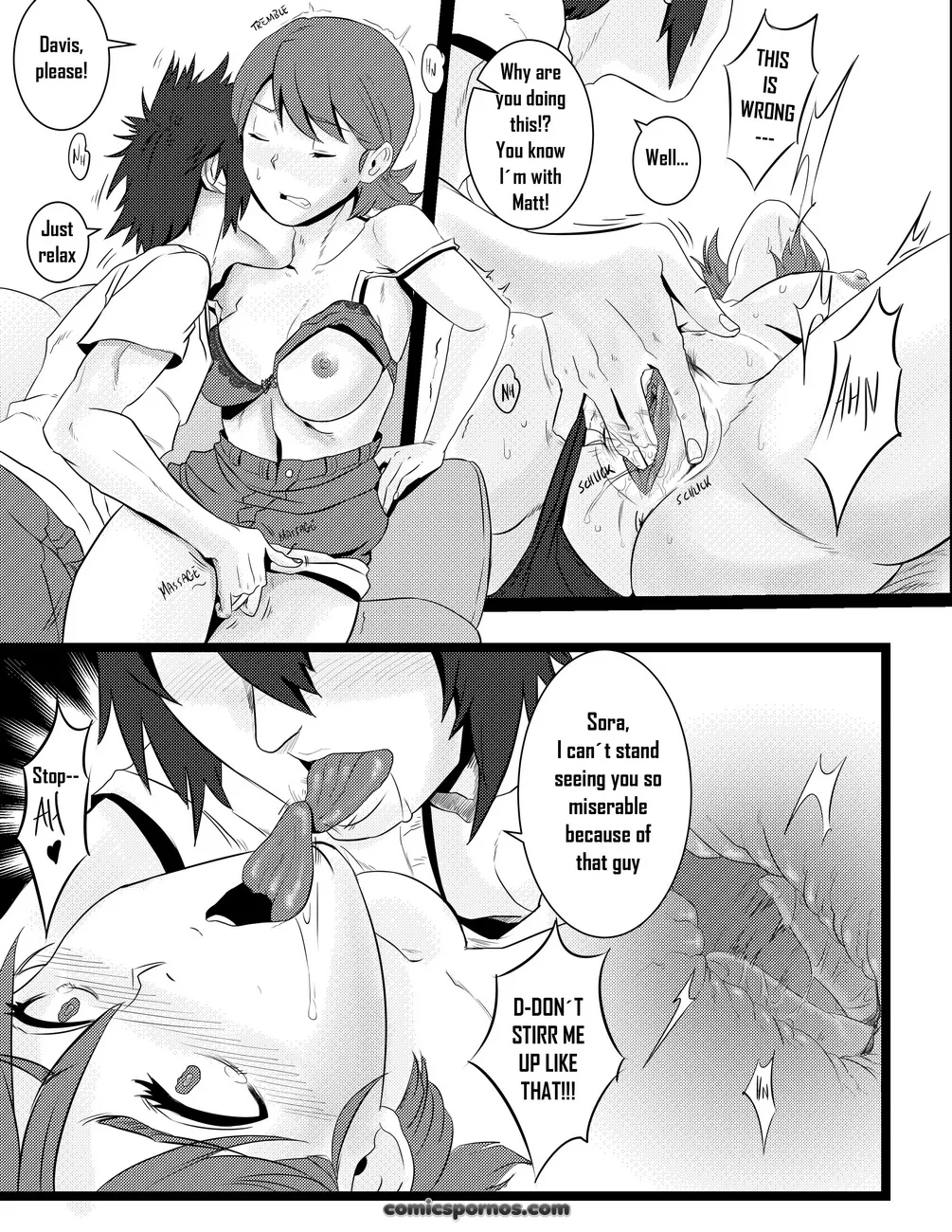 Sora's First Time: A Davis Conquest Begins - Page 14