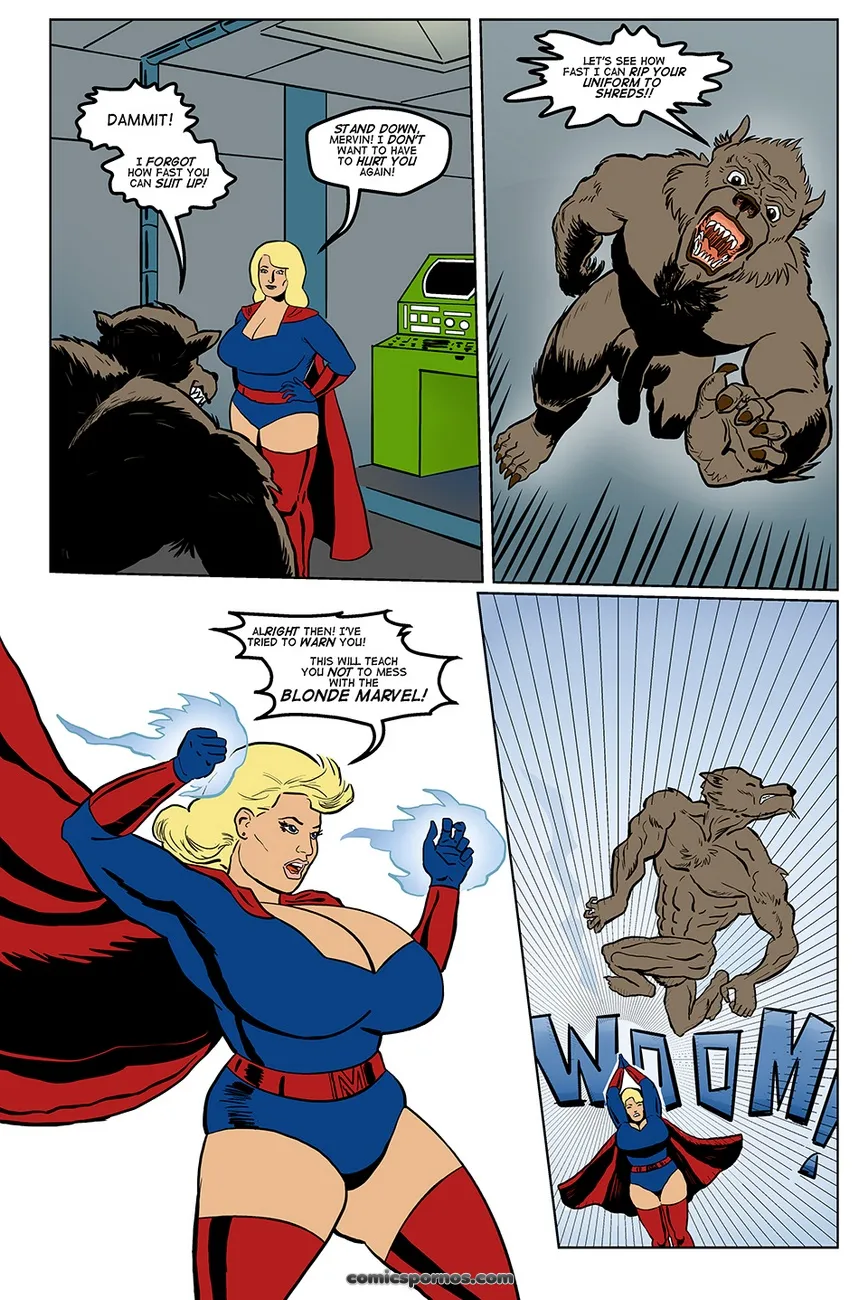 Blonde Bombshell vs. Mervin the Monster! - Page 15