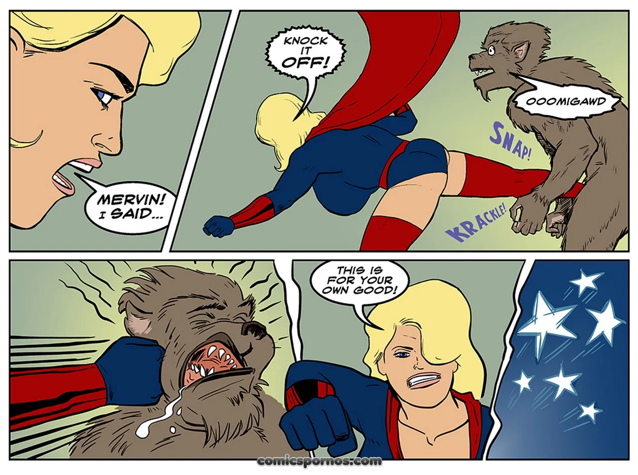 Blonde Bombshell vs. Mervin the Monster! - Page 3
