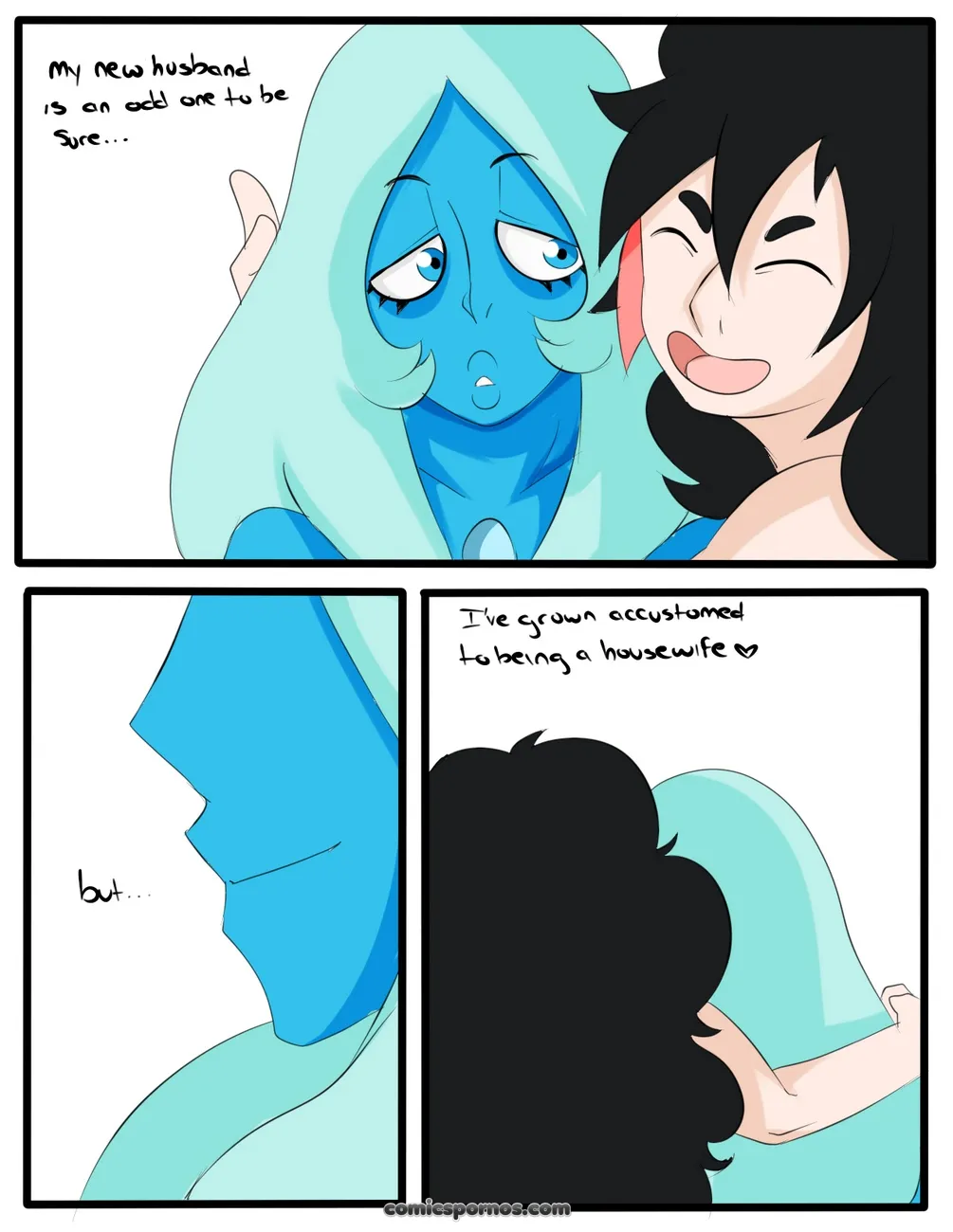 Blue-Skinned Beauty: Sci-Fi Romance Comic - Page 5