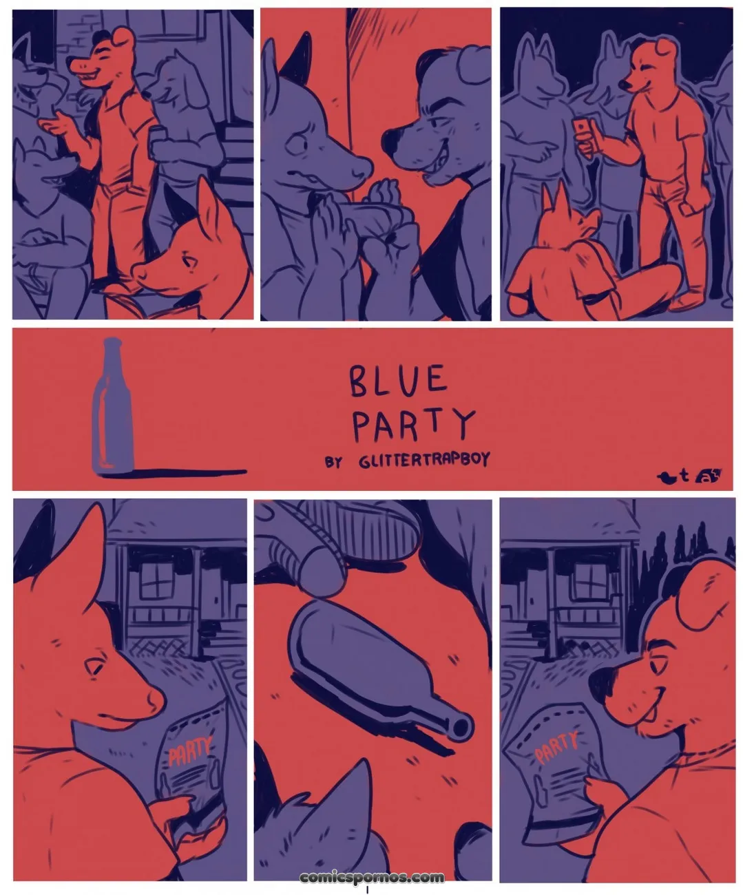 Naughty Smurfs: A Blue Party Comic - Page 1